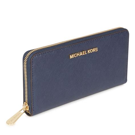 michael kors geldbeutel mk blau|michael kors leather wallets.